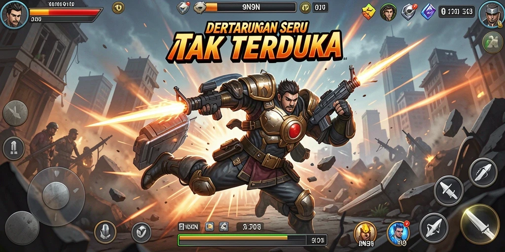 Gambaran gameplay seru di 9N9N dengan aksi mendebarkan.