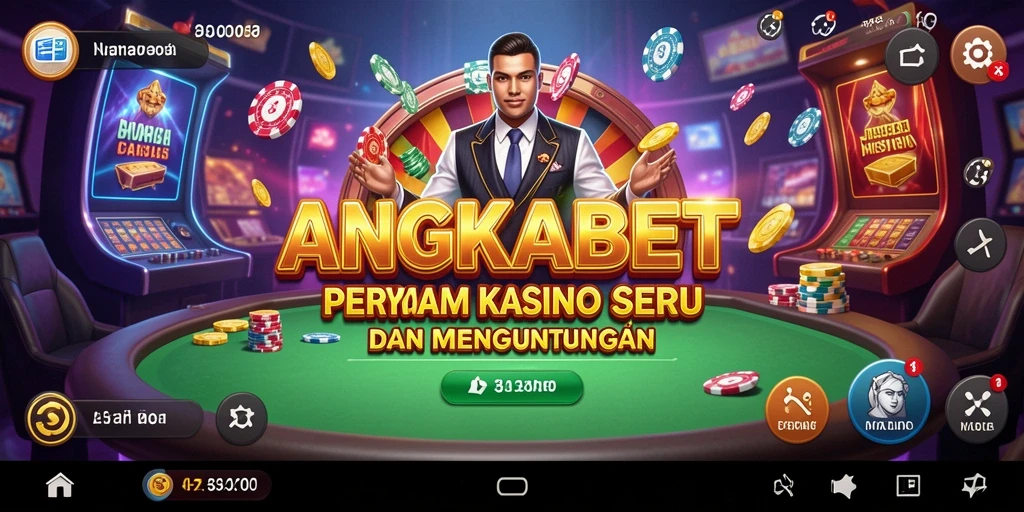 Screenshot gameplay seru dari ANGKABET menampilkan berbagai permainan Kasino.