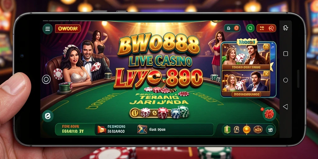Tampilan permainan Live Casino yang menarik dan interaktif di BWO888.