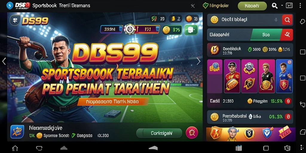 Tangkapan layar DS99 menampilkan pengalaman taruhan olahraga yang menarik.