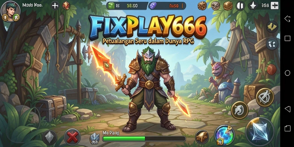Screenshot gameplay FIXPLAY666 menampilkan pertarungan seru dan karakter yang dinamis.
