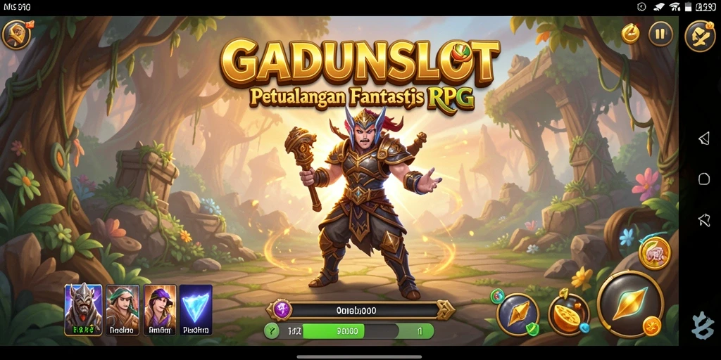 Tampilan menakjubkan dari gameplay RPG di GADUNSLOT.