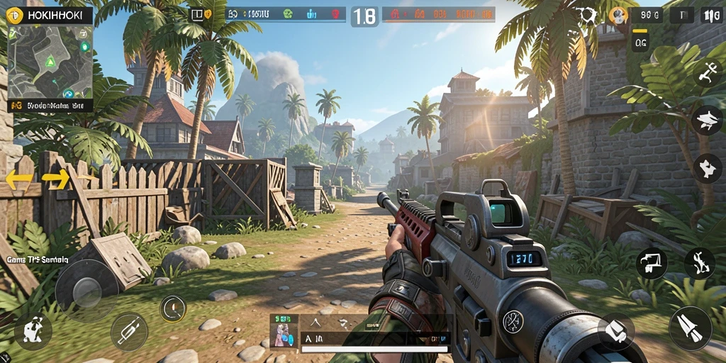 Tampilan gameplay HOKIHOKI yang intens dan mendebarkan.