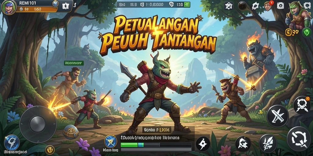 Tampilan gameplay REMI101 yang mendebarkan dan penuh aksi.