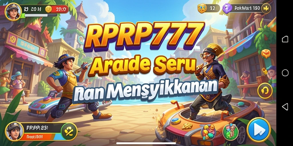 Tangkapan layar permainan RPRP777 yang menunjukkan momen seru gameplay arcade.